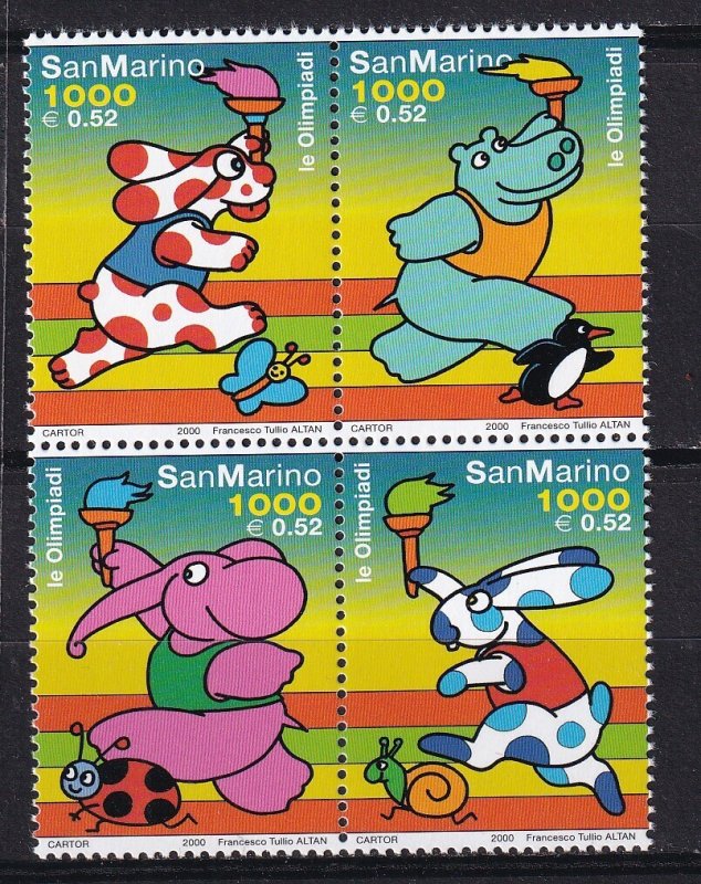 2000 - SAN MARINO - 2000 Summer Olympics - Sc #1483 - MNH**