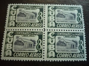 Stamps - Cuba - Scott# C79-C89 - Mint Hinged Set of 11 Airmail Stamps in Blocks