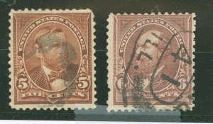 United States #255-256 Used Multiple