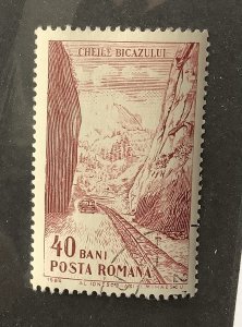 Romania 1964 Scott 1649  - 40b, tourist publicity,  Road through gorge