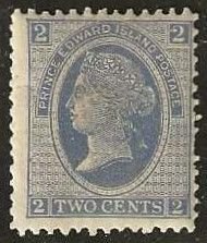 Prince Edward Island 12, mint, lightly hinged, 3mm tear, left side. 1872. (C310)