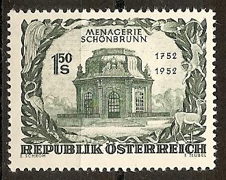 AUSTRIA  580 MINT OG 1952 ZOOLOGICAL GARGENS