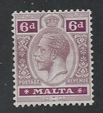 MALTA SC# 58 FINE OG 1914