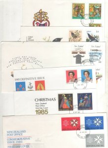 New Zealand FDC X17 Fine used NZ 1980 1981 19858 1986 1987 1988 No Address $3,4 