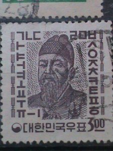 KOREA-1954-VERY OLD HIGH CATALOG VALUE-TEN OLD USED STAMPS VERY FINE ON SALES