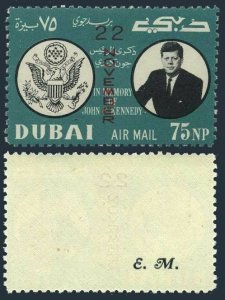 Dubai Michel 144A,MNH. John F.Kennedy,22 NOVEMBER,1964.