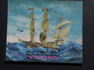 YEMEN -3 D STAMPS-LOVELY SALING SHIP  MNH-VERY FINE WE SHIP TO WORLD WIDE