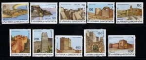GREECE SG2069/78B 1998 CASTLES IMPERF x PERF MNH