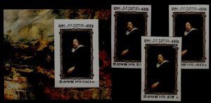 Korea N 1678-81 MNH imperf. Painting/Rubens