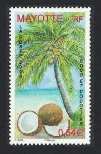 Mayotte Coconut Palm 1v SG#237