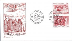 Vatican FDC 1976 - Tiziano Vecellio - Capitolium Cachet - F30808