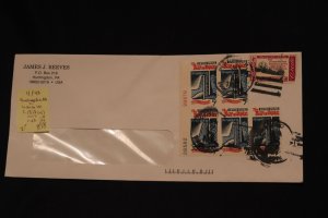 Scott US 1143 & 1312 (x5) on cover Huntington PA (#898)