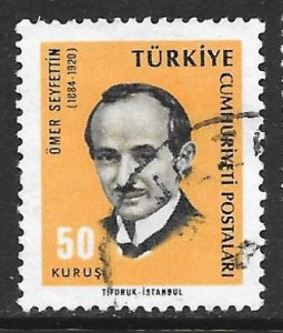 Turkey 1680: 50k ?mer Seyfettin (1884-1920), used, F-VF