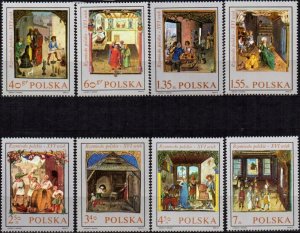 Poland 1969 MNH Stamps Scott 1697-1704 Miniatures Book Occupations Handicraft