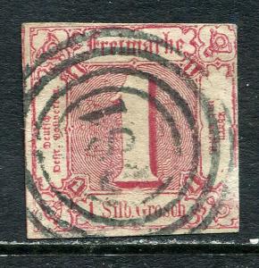 GR Lot 8581 Altdeutschland Thurn - Taxis 1863 Michel 29 1 Silb Groschen Freimark