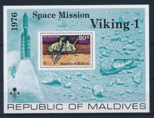 [36736] Maldives 1976 Space mission Souvenir Sheet MNH