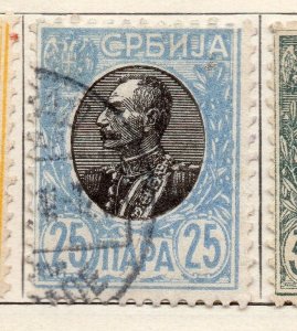 Serbia 1904-05 Early Issue Fine Used 25pa. 265405