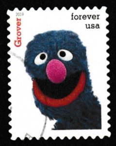 SC# 5394o - (55c) - Sesame Street - Grover - #15 of 16 - Used Single - Off Paper