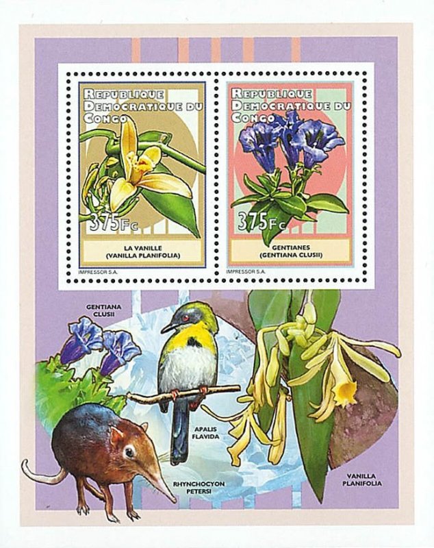 Democratic Republic of the Congo 2012 Perf. Orchids - Fauna & Flora (2012) full-