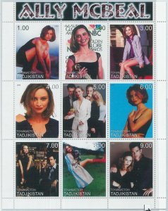 M1891 - TAJIKISTAN,1999 MINIATURE SHEET: Ally McBeal, Comedy Drama, C. Flockhart