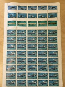 SPECIAL LOT Bhutan 1983 386-9 - Manned Flight - 50 Sets of 4v - MNH Full Sheets