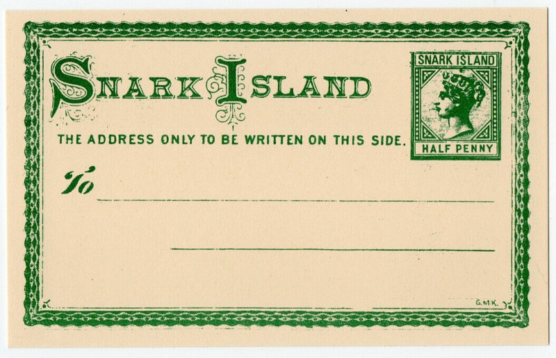 (I.B) Cinderella : Gerald King Wonderland : (Snark Island Postcard ½d)