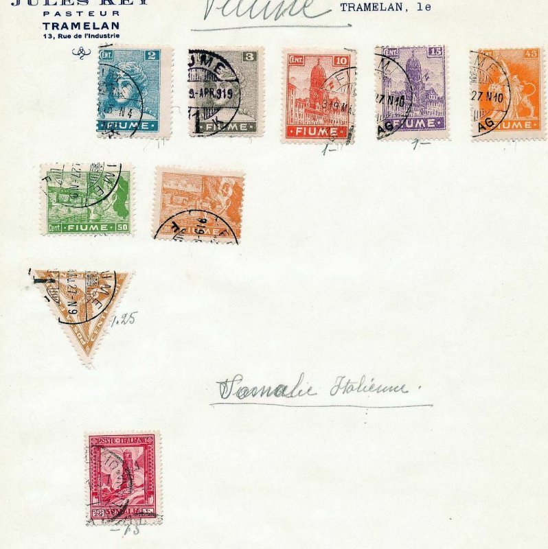 ITALY Fiume OLD Used Mixture on Early Pages (Nt 697