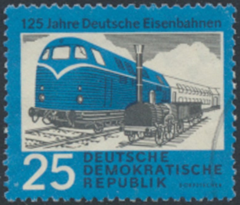 German Democratic Republic  SC# 531  Used  Railroads   see details & scans