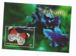 ANTIGUA - 2003 - Butterflies - Perf Min Sheet - Mint Never Hinged