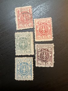 Poland SC# 149-152A Used
