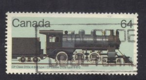 CANADA SC# 1039 USED 64c 1984 TRAIN  SEE SCAN