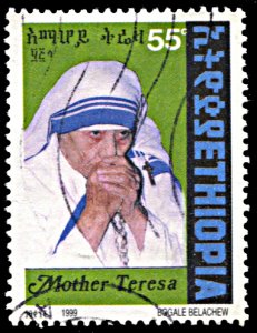 Ethiopia 1502, used, Mother Teresa In Memoriam