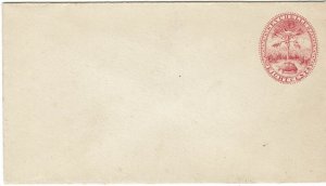 SEYCHELLES 1895 TORTOISE 8C POSTAL STATIONARY ENVELOPE 