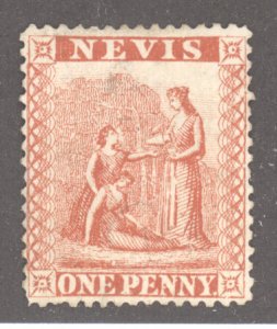Nevis, Scott #14A, Used