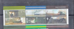 2004 CLASSIC LOCOMOTIVES MINI SHEET UMM/MNH BELOW FACE VALUE