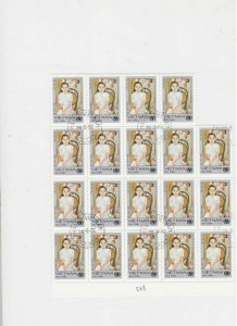 Vietnam Seated Child Stamps Decoupage Crafts or Collect Rf 28317