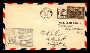 Canada 1929 FFC Moncton to Charlottetown - L7995