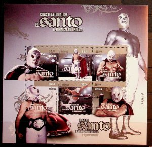 MEXICO Sc 2576 NH SOUVENIR SHEET OF 2008 - WRESTLING LEGEND - (CT5)