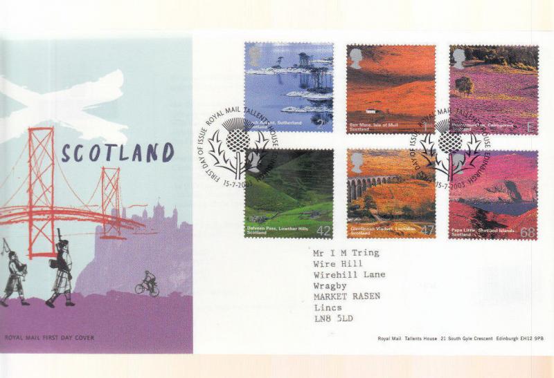 2003 SCOTLAND FIRST DAY COVER