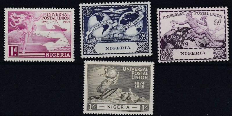 NIGERIA  1949  SG 64 - 67  UPU SET  MNH 