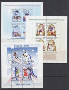 Chad Sc 887-896 MNH. 2001 Sports, Chess & Formula 1, Sydney Olympics, cplt set