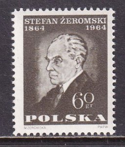 Poland 1964 Sc 1267 Writer Stefan Zeromski Art by Monika Zeromska Stamp MNH