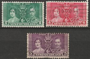 Newfoundland 1937 Sc 230-2 set used
