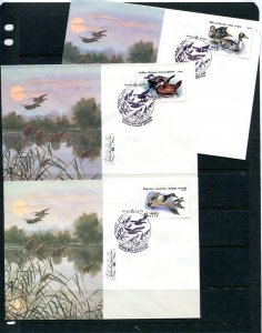 Russia 3 FDC Covers Mi 6213-2 Special cancel Ducks 13956