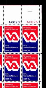 U.S.#1825 Veterans Administration - Sheet of 50 - OGNH - VF - CV$15.15 (ESP#545)