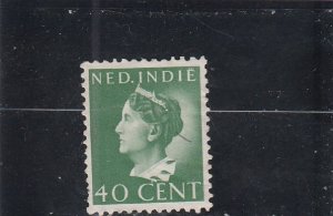 Netherlands Indies  Scott#  241  Used  (1941 Queen Wilhelmina)