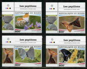 NIGER 2020 BUTTERFLIES  SET  MINT NH