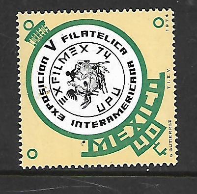 MEXICO, 1065, MNH, UPU  EMBLEM