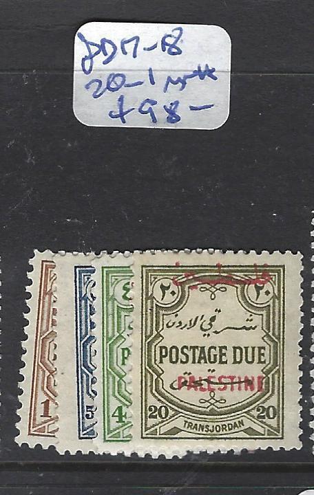 JORDAN  (PP1510B)  PALESTINE POSTAGE DUE SG PD 17-8, 20-1  MNH