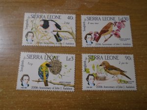 Sierra Leone  #  671-74    MNH   Birds